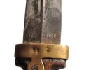 бебут, Златоуст, № 95, длина клинка от рукоятки 43.2 см, Российская империя, 1916 г....