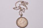 a pendant, with The Maria Theresa thaler, silver, 835 standard, 42.90 g., the item's dimensions 5.2...