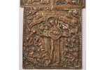 icon, Mother of God Joy of All Who Sorrow, with chosen icons, copper alloy, Russia, the 18th cent.,...