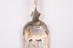 lemon fork, silver, "Arrow", 84 standard, 6.30 g, 12.8 cm, 1908-1917, Kostroma, Russia...