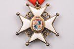 order, Cross of Approval, rare type - large size, 5th class, silver, Latvia, the 30ies of 20th cent....