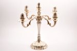 candelabrum, silver, 800 standard, 829.60 g, h 32.8 cm, the 2nd half of the 20th cent., Italy...