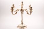 candelabrum, silver, 800 standard, 829.60 g, h 32.8 cm, the 2nd half of the 20th cent., Italy...