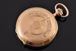 kabatas pulkstenis, "Union Horlogere", Šveice, 20. gs. sākums, zelts, metāls, emalja, 585 prove, (ko...