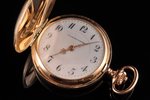 карманные часы, "Union Horlogere", Швейцария, начало 20-го века, золото, металл, эмаль, 585 проба, (...