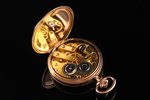 карманные часы, "Union Horlogere", Швейцария, начало 20-го века, золото, металл, эмаль, 585 проба, (...