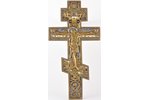 cross, The Crucifixion of Christ, copper alloy, 5-color enamel, Russia, the 19th cent., 36.2 x 18.8...