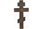 крест, Распятие Христово, медный сплав, 5-цветная эмаль, Российская империя, 19-й век, 36.2 x 18.8 x...