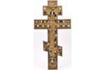 krusts, Kristus Krustā Sišana, vara sakausējuma, 3-krāsu emalja, Krievijas impērija, 19. gs., 38.1 x...