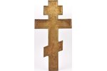 крест, Распятие Христово, медный сплав, 3-цветная эмаль, Российская империя, 19-й век, 38.1 x 19.9 x...