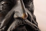 krūšutēls, skulpors M.Popovs, bronza, 25.3(h) x 17.5 x 11.5 cm, svars 4650 g., Krievijas impērija, a...