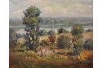 Zarinsh W., Summer landscape, 1941, canvas, oil, 46 x 58 cm...