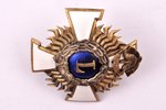 badge, 50 years of the fireman service, Latvia, 20-30ies of 20th cent., 44.8 x 42 mm, 15.70 g...