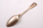 spoon, silver, large size, 12 лот (750) standard, 138.35 g, 28.7 cm, Johann George Hossauer, 1820-18...