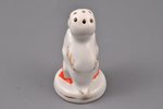 figurine, salt-cellar "Duckling", porcelain, Riga (Latvia), J.K.Jessen manufactory, 1933-1935, h 6.7...