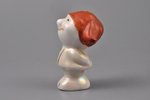 figurine, Gnome, porcelain, Riga (Latvia), Riga porcelain factory, the 80ies of 20th cent., 5.6 cm...