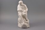 statuete, Tarass Ševčenko, porcelāns, Rīga (Latvija), autordarbs, 20 gs. 50tie gadi, h 29.3 cm...