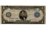 5 dollars, banknote, 1914, USA...
