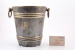 bucket for shampagne, Norblin & Co, Warszawa, silver plated, Russia, Congress Poland, 1872-1883, h 2...