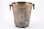 bucket for shampagne, Norblin & Co, Warszawa, silver plated, Russia, Congress Poland, 1872-1883, h 2...