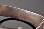браслет, серебро, 84 проба, 28.55 г., размер изделия Ø 6.1-5.1 см, 1880-1890 г., мастер Николай Чулк...
