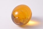 яйцо пасхальное, "Христос Воскресе!", начало 20-го века, h 4 см, Ильгюциемская стекольная фабрика (?...