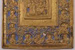 icon, Saint martyrs Quriaqos and Julietta, chosen saints, copper alloy, 1-color enamel, Russia, the...