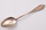 set of spoons, silver, in an original case, 800 standart, (total) 155.55g, Belgium, 11.3 cm...
