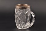 beer mug, silver, 1st place in car races, 875 standard, h 12.2 cm, the 30ties of 20th cent., Latvia...