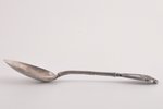 spoon, silver, 84 standard, 66.35 g, 18.4 cm, Joseph Marshak firm, 1899-1908, Moscow, Russia...