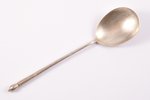 spoon, silver, 84 standard, 51.45 g, engraving, 19 cm, 1899-1908, Russia...
