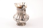 cream jug, silver, 800 standard, 213.80 g, h 15 cm, the border of the 19th and the 20th centuries, G...