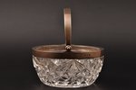candy-bowl, silver, crystal, 84 standard, Ø 10.5 cm, Russia...