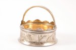 candy-bowl, silver, 84 standard, 193.60 g, engraving, Ø 10.6 cm, 1899-1908, Moscow, Russia...