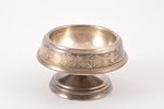 saltcellar, silver, 875 standard, 40.70 g, engraving, h 3.7 cm, the 50ies of 20th cent., Kostroma, U...