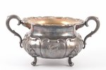 service: sugar-bowl, cream jug, silver, 813 standart, 1958, Turku, Finland, (cream jug) h 12.8 cm, 2...