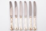 flatware set (6 forks, 6 knives), in a case, silver, 830 standart, 1981, (total) 595.90 g, Finland,...
