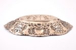 decorative dish, silver, 830 standart, 114.10 g, Germany, 18 x 13.4 cm, Swedish Import Hallmark...