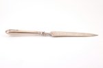 serving knife, silver, 950 standard, 110.50 g, 27 cm, by Francois-Auguste Boyer-Callot, the end of t...