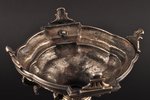 fruit dish, silver, glass, 950 standart, the beginning of the 20th cent., (total weight) 1700 g, Fra...
