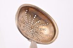 sieve spoon, silver, 84 standard, 16.55 g, 13.8 cm, 1838, Moscow, Russia...