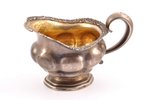 cream jug, silver, 84 standard, 90.50 g, h 7.4 cm, 1851, Tallin, Russia...