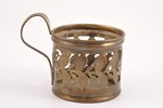 tea glass-holder, B. Buch, Warszawa, Russia, Congress Poland, the 2nd half of the 19th cent., Ø (ins...