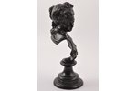 bust, "Spring", cast iron, 28 cm, weight 2950 g., USSR, Kasli, 1988...