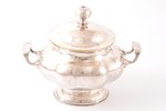 sugar-bowl, silver, 84 standard, 333.70 g, gilding, h 12 cm, by Carl Theodor Beyermann, 1851, Riga,...