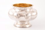 sugar-bowl, silver, 84 standard, 333.70 g, gilding, h 12 cm, by Carl Theodor Beyermann, 1851, Riga,...