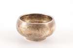 saltcellar, silver, 875 standard, 46.65 g, engraving, Ø 5.5 cm, the 20ties of 20th cent., Poland...