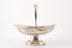 candy-bowl, silver, 84 standard, 195.40 g, 17.3 x 12 cm, by Thomas Sohka, 1840, St. Petersburg, Russ...