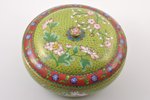 case, metal, enamel, China, the 50ies of 20th cent., Ø 22 cm...