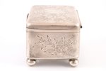 case, silver, 84 standard, 388.80 g, engraving, 13.5 x 10.5 x 8.3 cm, by Klimovich, the end of the 1...